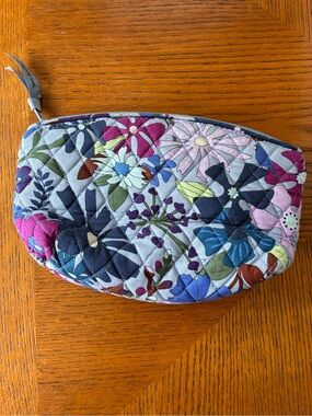Quilted Floral Vintage Vera Bradley Cosmetic Pouch - Multi-Color
